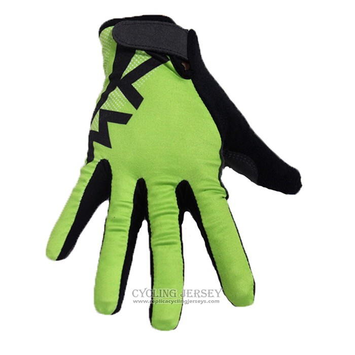 2020 Nalini Full Finger Gloves Cycling Green Black
